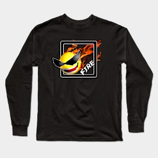 Funny Fire Ball Long Sleeve T-Shirt